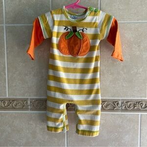 Boys ‘n Berries fall pumpkin Romper